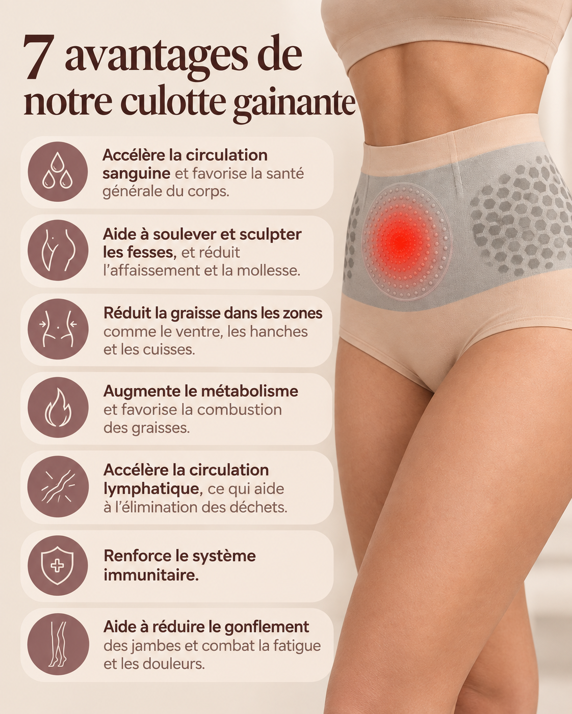 Short sculptant brûle-graisses